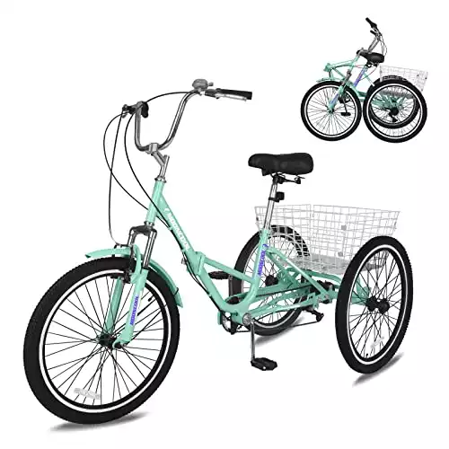 SLSY Adult Folding Tricycle (7-Speed)