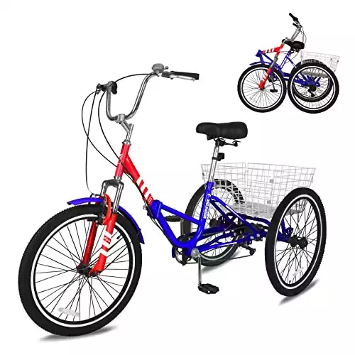 SLSY Adult Folding Tricycle