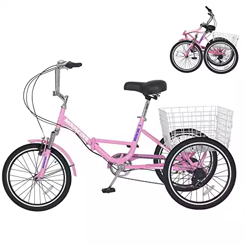 LILYPELLE Adult Folding Tricycle