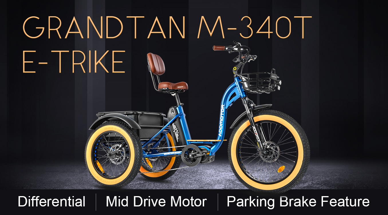 The Next Generation of Electric Trikes: Preview of Addmotor’s Latest M-340T E-Trike