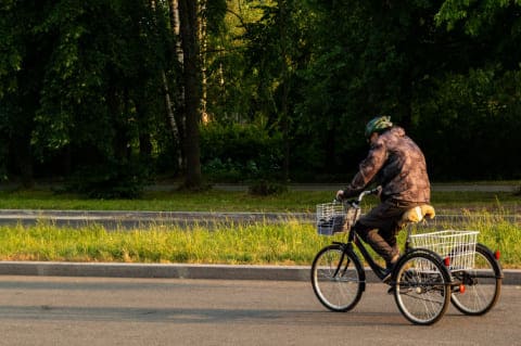 Navigating Terrain On A Tricycle