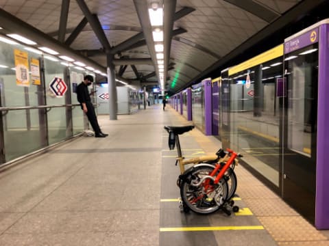 Traveling On The Tube With A Folding Bike